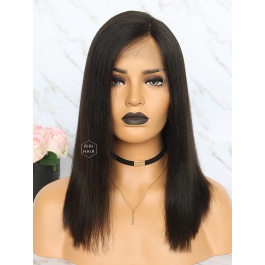 Yaki Straight Black Virgin Human Hair Bob Wigs RBW Natural Looking Wigs From Ririhair Com